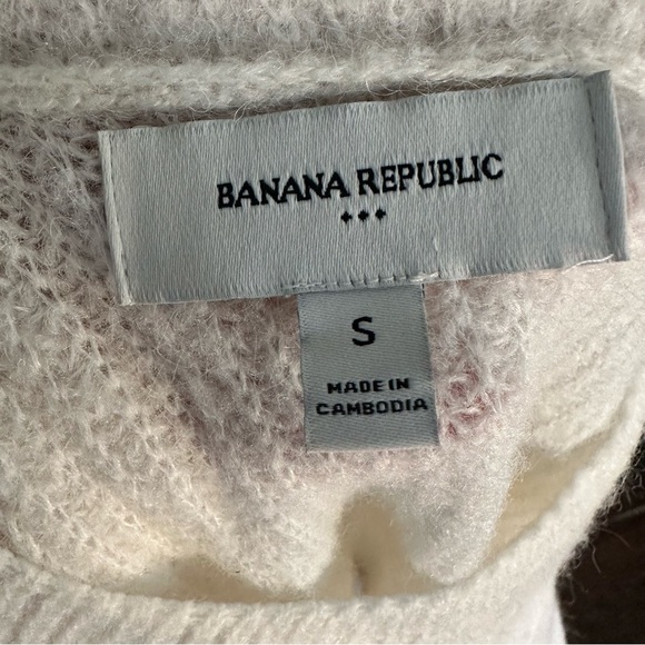 Banana Republic white Sweater Fine Knit small - Picture 9 of 11